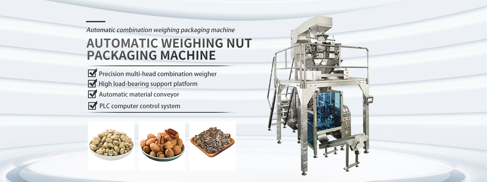 Automatic weighing nut packing machine