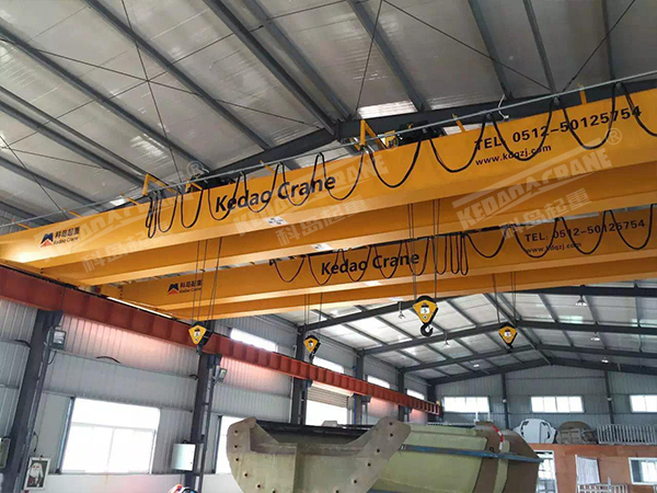 連云港游艇制造5+5噸歐式雙梁起重機
