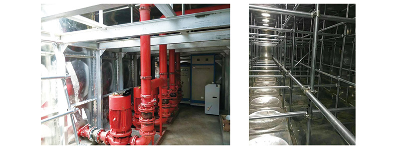 HTE-XBF/地埋式消防箱泵一体化自动给水设备内部结构示意图