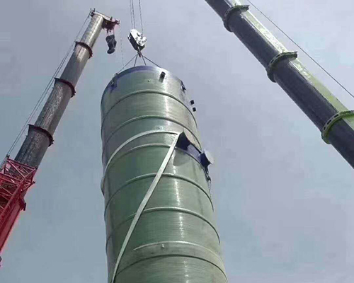 四川直径3.8×16.5m一体化雨水提升泵站吊装