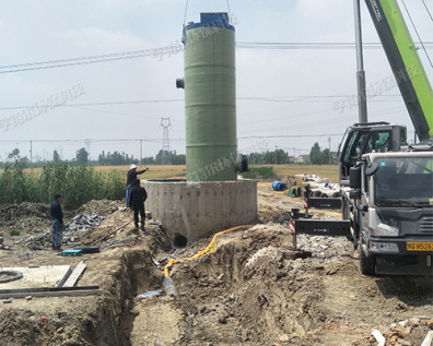 一体化污水预制泵站安装