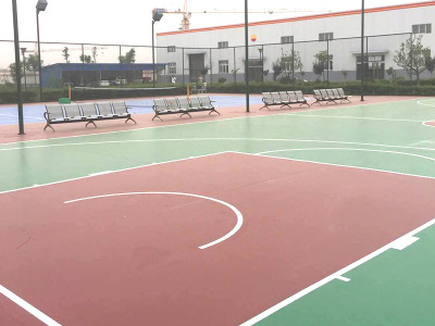 渭南中石油煤气层-西安塑胶篮球场