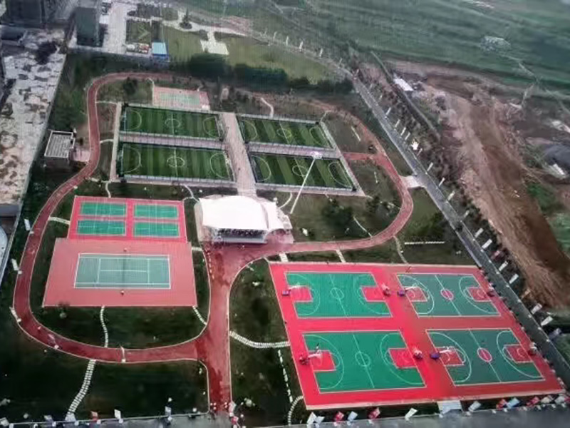 韩城强大体育中心-西安塑胶篮球场