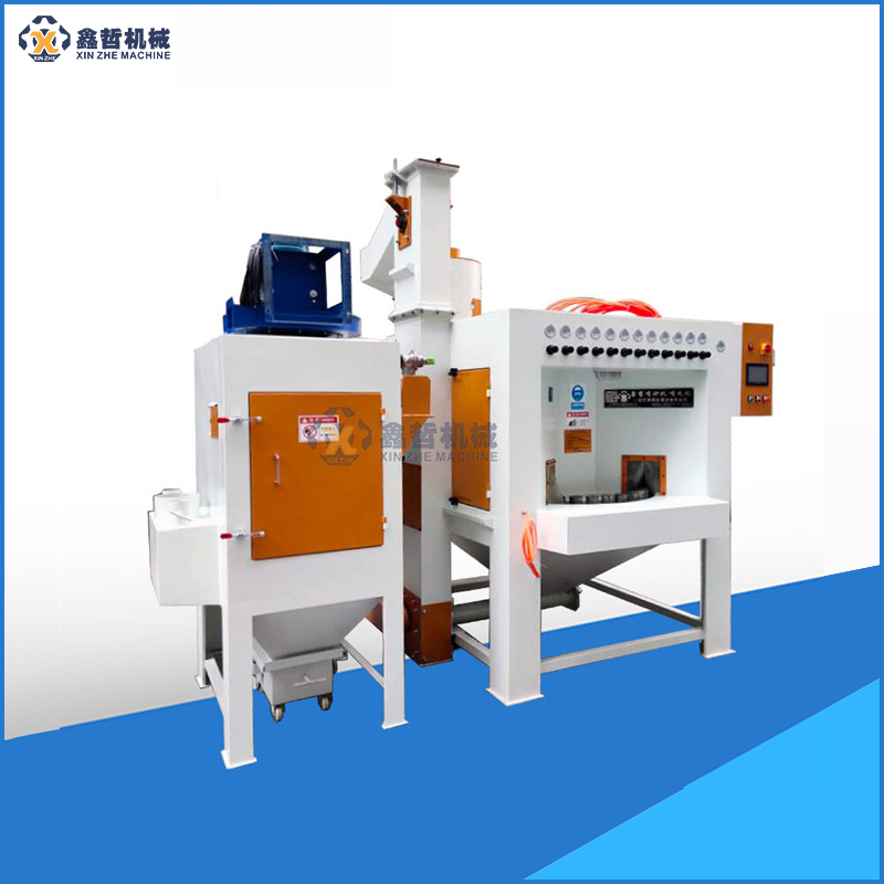 Continuous rotary automatic sandblasting machine