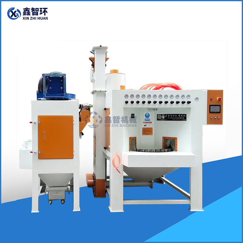 Automatic continuous rotary sandblasting machine