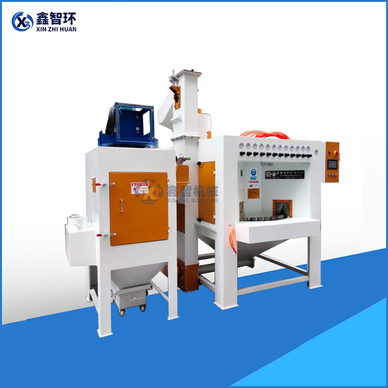 Continuous rotary automatic sandblasting machine