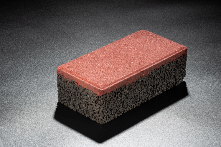 陕西仿石材透水砖（中国红）
