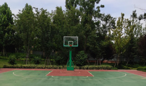篮球场施工和篮球架安装案例