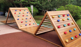 幼儿园户外实木感统攀爬定制玩具