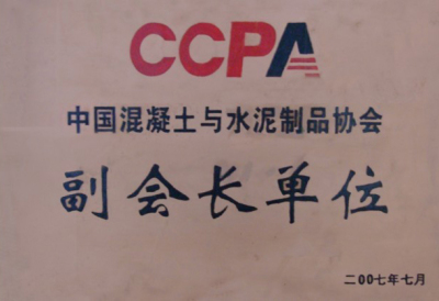 中國混凝土與水泥制品協會副會長單位