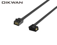 MiniSAS HD SFF-8643 TO SFF-8643 left bend Cable