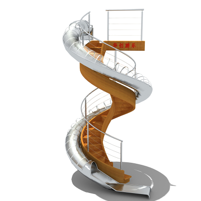 青岛大型不锈钢螺旋滑梯