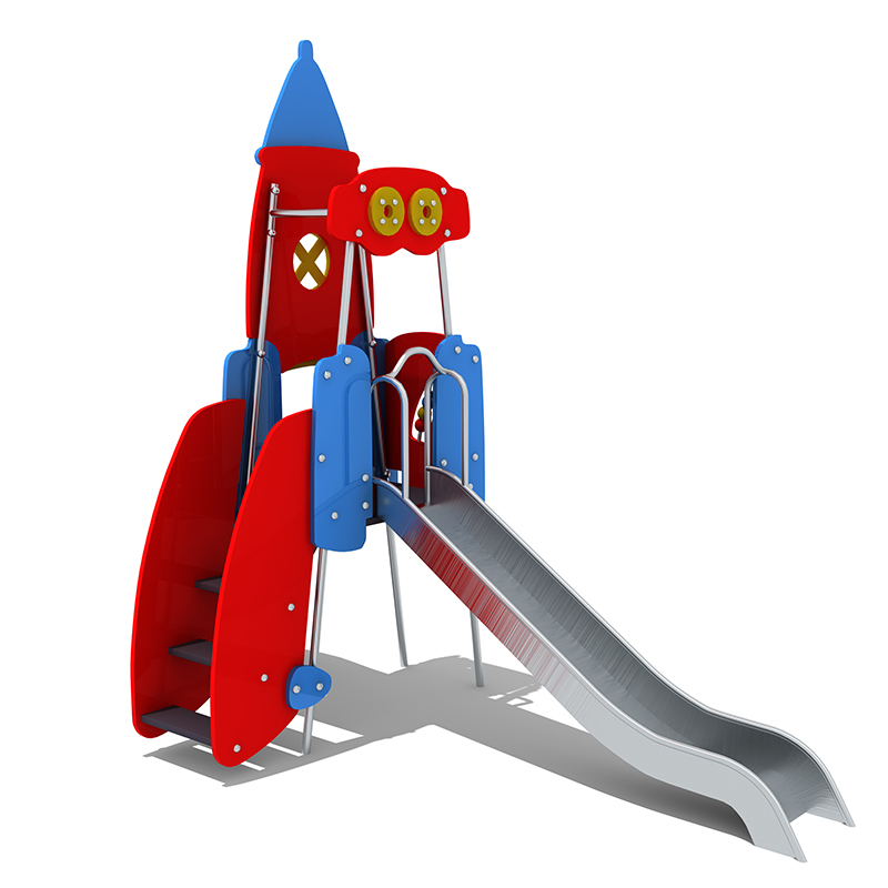PE板火箭滑梯