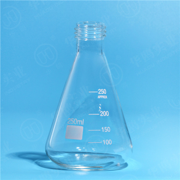1121S Conical flask,(Erlenmeyer Flask),with GL threads and screw cap
