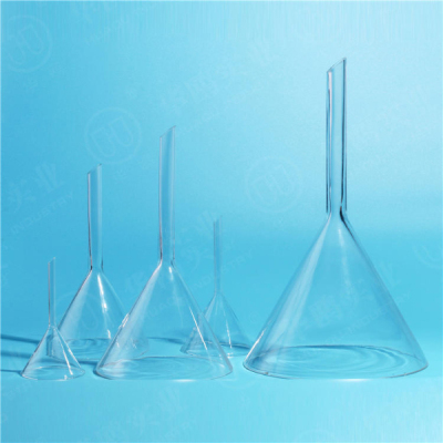 1504 Funnel,short stem 60° ， Boro 3.3 Glass or Neutral Glass