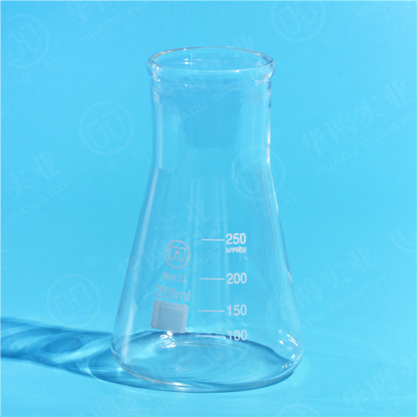1120 Erlenmeyer flask,wide neck,with graduation,Boro 3.3 Glass