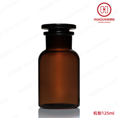 1404J machine made brown large mouth reagent bottle