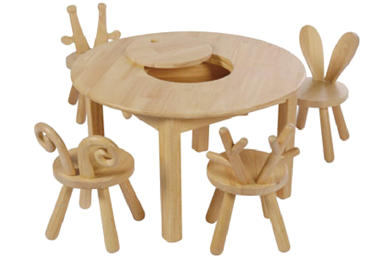 ZC-K004-名称：木质四人课桌椅