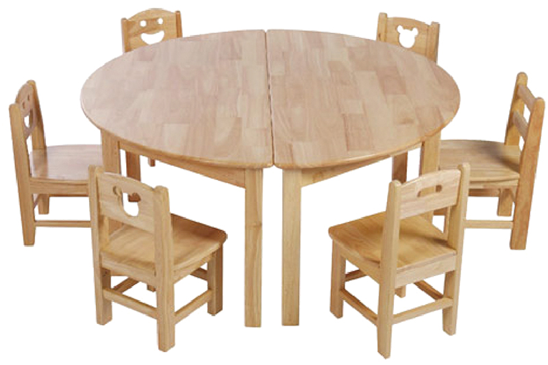 ZC-K003-名称：木质六人课桌椅