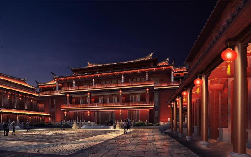 揚州春節廟會燈光亮化設計