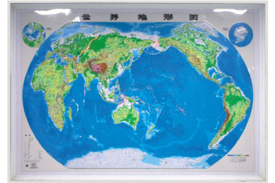 上海世界立体地形图