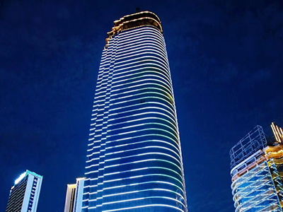 四川宜宾三江口CBD超高层夜景照明项目