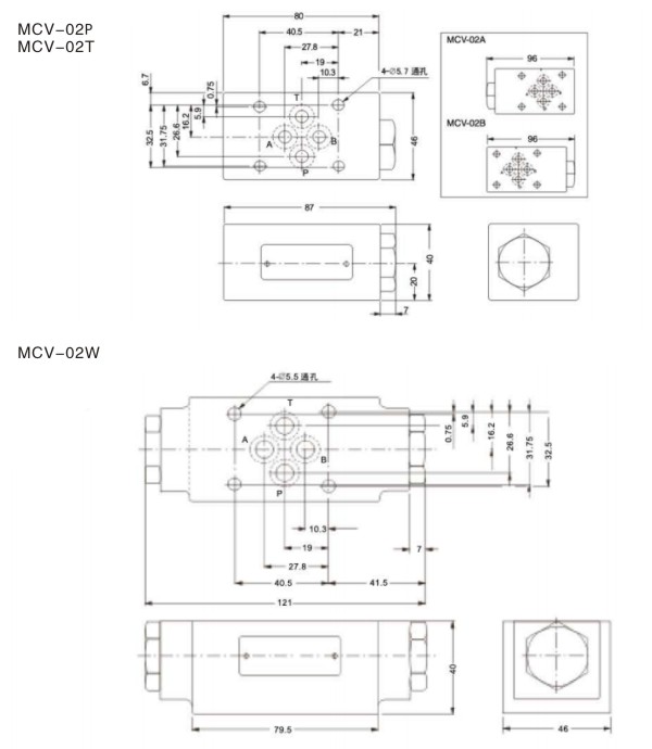 MCV疊加式單向閥