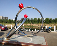 儋州戒指不锈钢雕塑