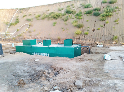 韓戈莊垃圾填埋場污水處理現場