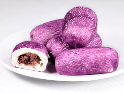 红豆紫薯包