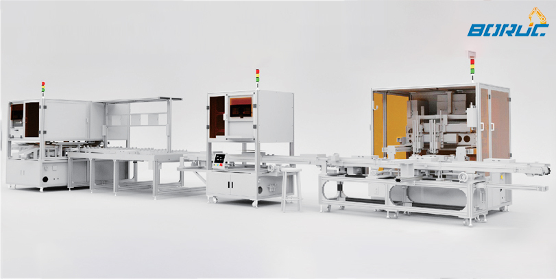 Fully automatic PACK line for cylindrical batteries