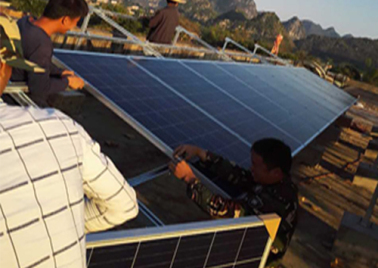 Poverty alleviation project of 11.36kw photovoltaic power generation in kulong village, Luobai Township, Chongzuo City