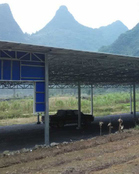 Photovoltaic parking shed
