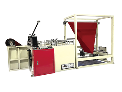 High-speed hot-cut continuous roll bag making machine