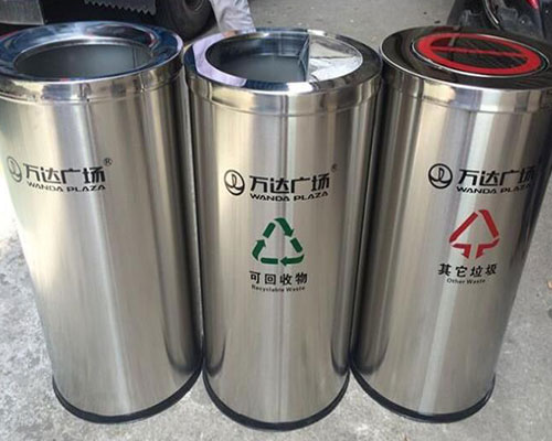 分类塑料垃圾桶（不锈钢）