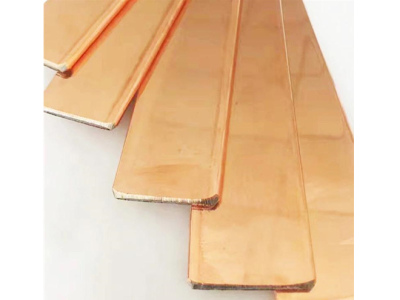 Copper plated flat steel