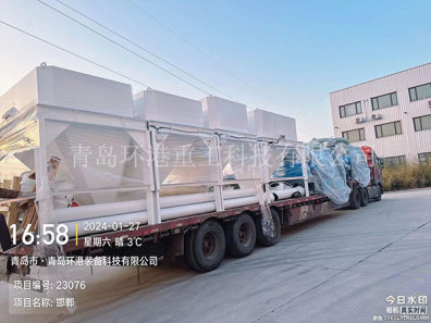 邯郸一辆辆装满了石膏砂浆设备的大货车按期出货~