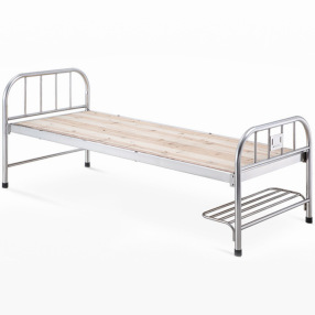 A160不锈钢床头、床框，木板面平床