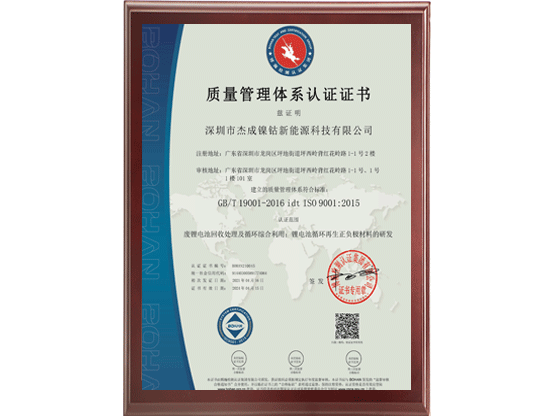 ISO9001 Certificate