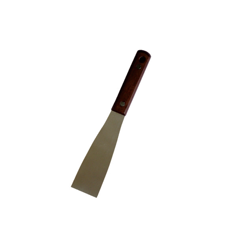 D90-45 木柄弹性不锈钢油墨刀