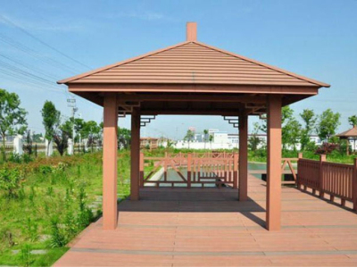 湿地公园改造四角凉亭
