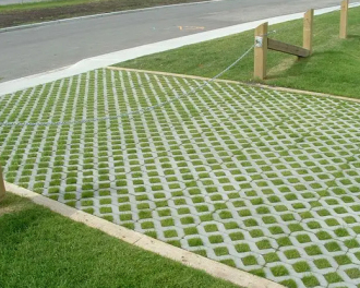 公园植草砖施工案例