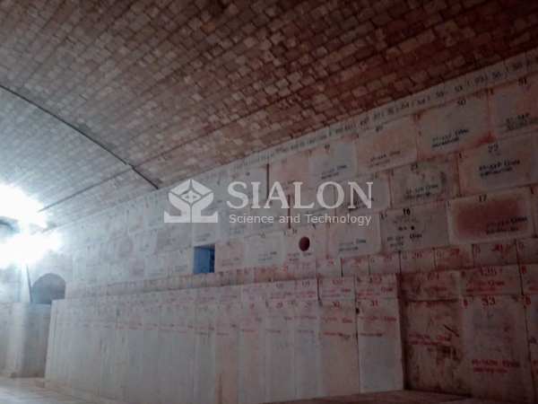 Glass kiln assembly site of Luoyang Glass Co.,Ltd