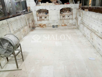 Glass kiln assembly site of Guangzhou Glass Co.,Ltd