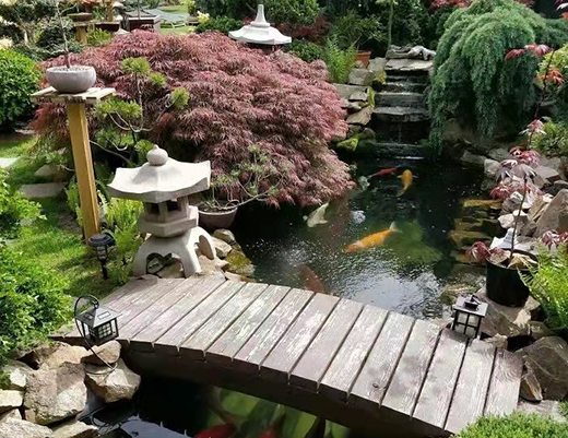 重庆庭院假山鱼池设计