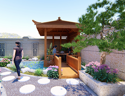 江北别墅花园设计