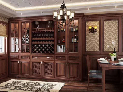 中式客厅酒柜