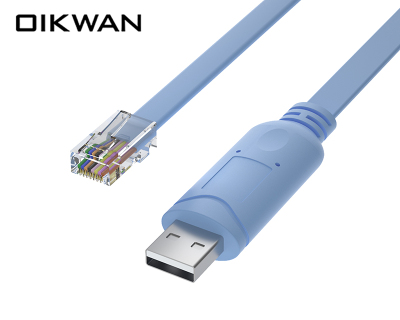 USB-C to RJ45 Console Cable RS232j电脑串口线