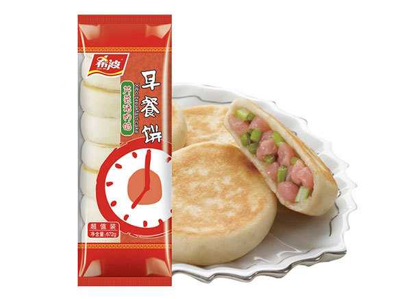 广东八粒装芹菜猪肉早餐饼