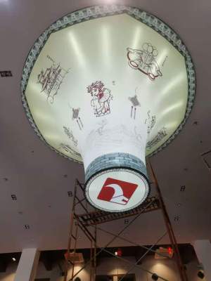 上海喇叭柱软膜灯箱